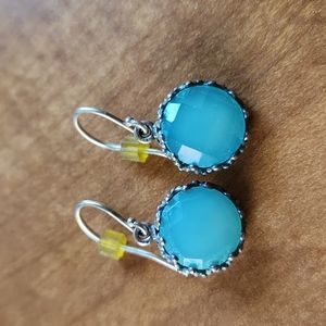 Chalcedony Silver Earrings